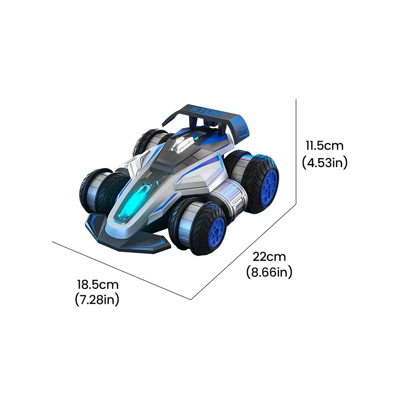 2.4G RC Drift Stunt รถรีโมทคอนโทรล 360 หมุนตรงด้านข้างเดินเพลงพลิกยางเด็กของเล่นเด็กของขวัญ