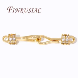 18K Gold Plated Connectors For Jewelry Clasps,Fasteners For Bracelets Accessories,DIY Jewelry Making Supplies,Necklace Clasp