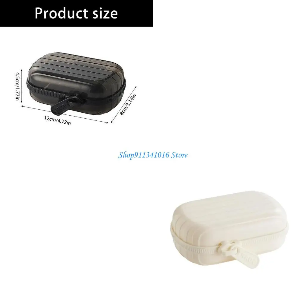 

Modern Soap Case Portable LeakProof Zippered Soap Holder for Keep Soap Dry Clean