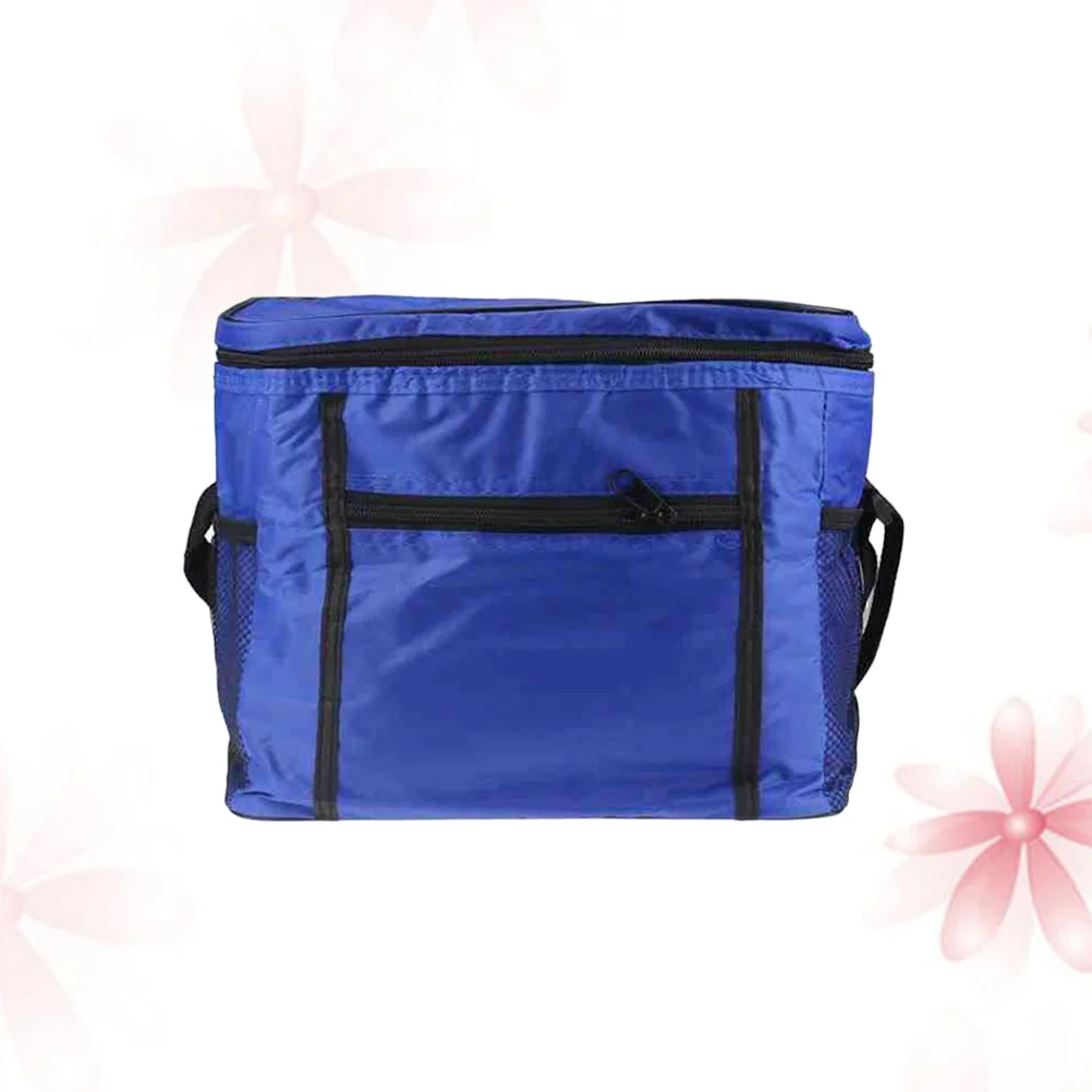 1pcs Insulated Lunch Bag Oxford Cloth Thermal Cooler Tote For Picnic School Work Sandwich Snack Storage Blue Picnic Bag Lunch