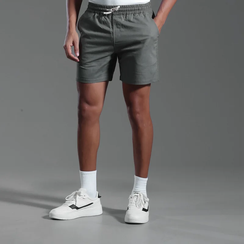 Spring Summer Linen Shorts for Men Breathable Sport Gym Shorts Casual Basketball  Training Running  Neutral Loose Shorts