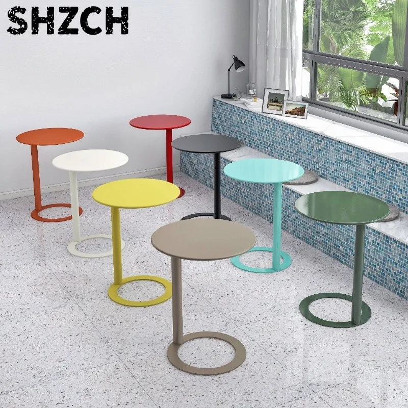 Sofa Side Tables Luxury Design Metal Coffee Table with Waterproof Coating for Living Room Balcony Home Use Living Room Furniture