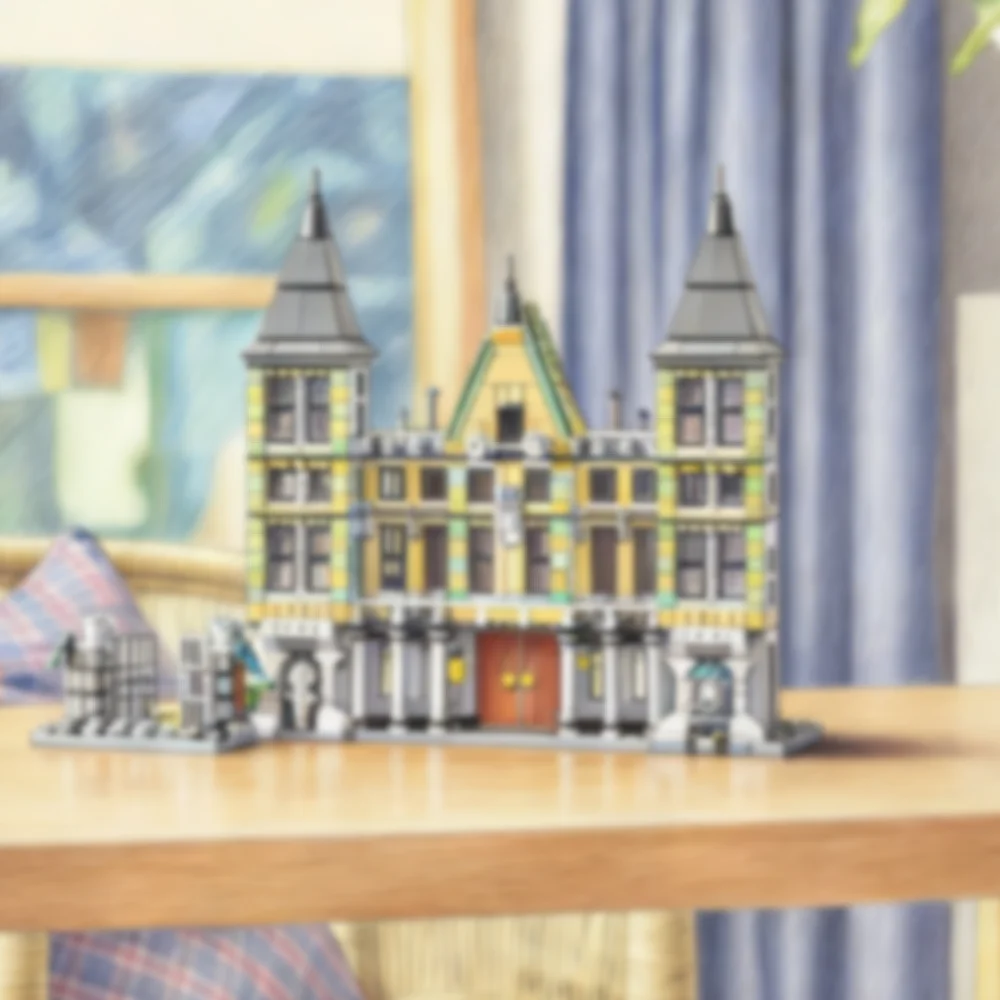 

1601Pcs Building Blocks Model Modular Wizarding Castle Manor Modular Bricks Toy Christmas Gift For Castle Model Collectors 76453