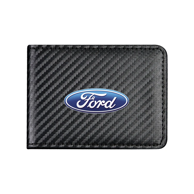 Car Covers for Documents Designer Travel Wallets Leather Card Holder For Ford C-Max Kuga Ranger Raptor KA Fusion ST Transit Edge