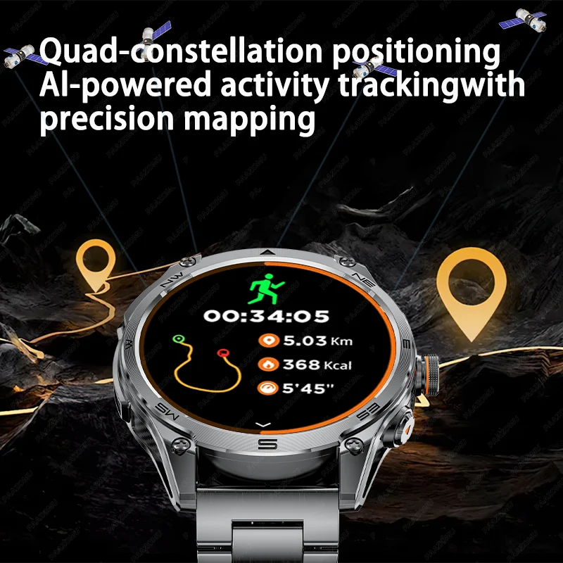 New AMOLED 1.75”HD Extra Large Screen GPS Outdoor Professional Sports Smart Watch 950mAh Battery BluetoothCall SmartWatche 2025