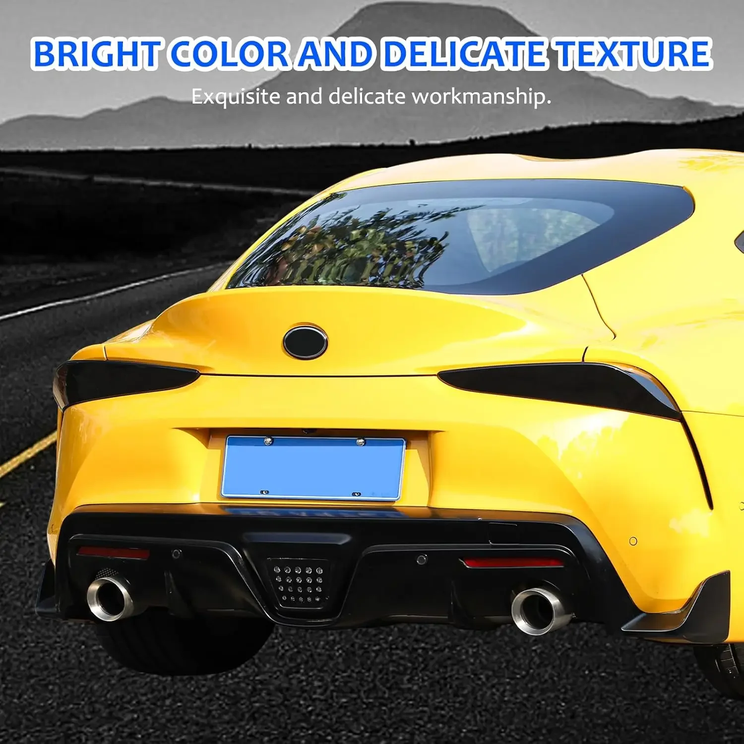 ABS Smoked Black Car Tail Light Cover For Toyota GR Supra A90 MK5 2019-2025 Brake Indicator Reversing Light Trim Car Accessories