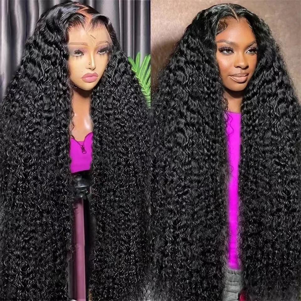 

HD Lace Wig 13x6 Human Hair Malaysia Water Wave 13x4 Lace Frontal Human Hair Wigs For Women Pre Plucked Loose Curly Wigs 40 Inch