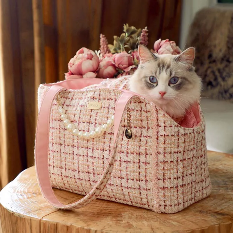 Luxury Design Pet Bags Cat Carrier Puppy Handbag Shoulder Bag Outdoor Kitten Chihuahua Yorkshire Backpack Small Dogs Accessories