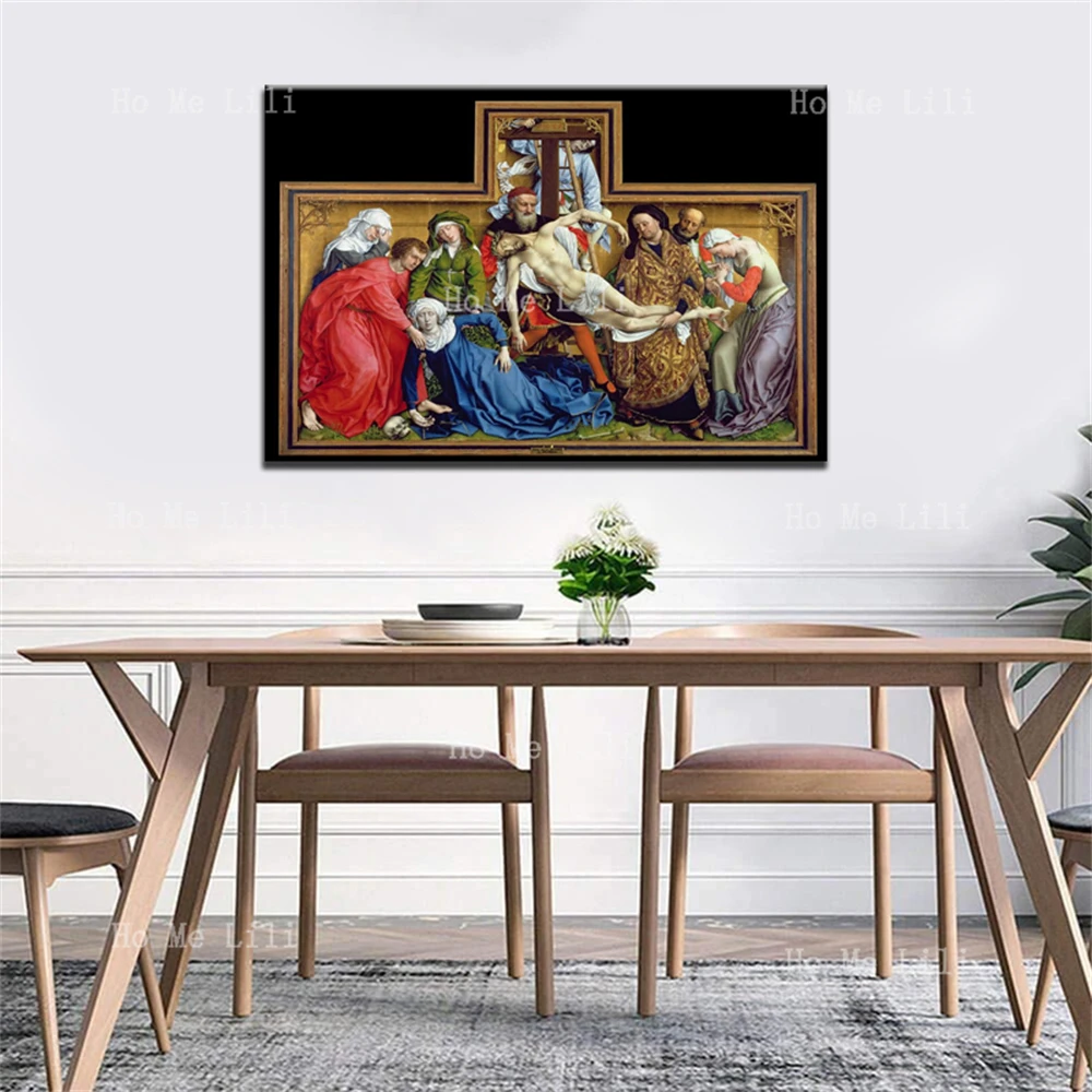 The Dream Era Of The Altar Painting Jesus Unload The Cross The Living Room Wall Is Decorated With Art