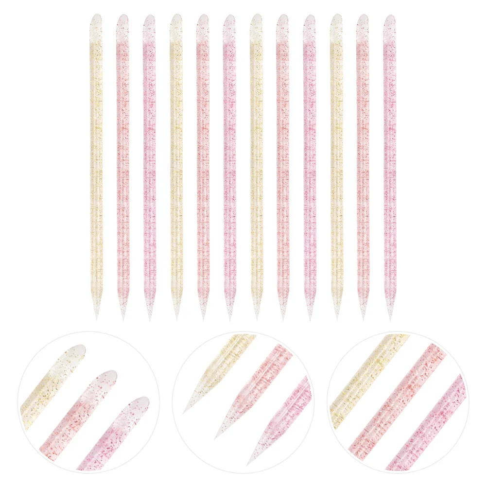 300pcs Nail Art Tools Dual Headed Manicure Pen Cuticle Pusher Dead Skin Remover Diamond Dotting Rod Manicure Diy Tool Nail Brush