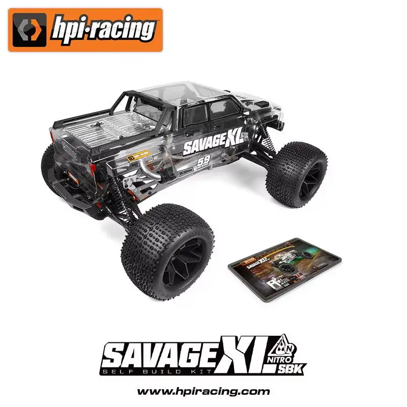 HPI Savage XL 5.9 SBK Oil Powered 1:8 Remote Control Four-Wheel Drive Monster Truck Off-Road Vehicle Frame Version 160550
