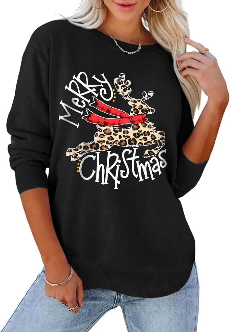 المرأة عيد الميلاد البلوز شجرة عيد الميلاد البلوز هوديس خمر الرجعية المرأة هودي هوديي قميص حراري ملابس شخصية