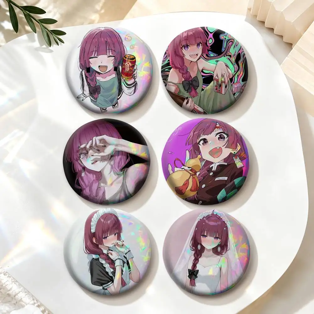 COOL K-Kikuri Hiroi Sticker Film  Badges Creative Tinplate Button PinsBrooch Badge Clothes Backpack