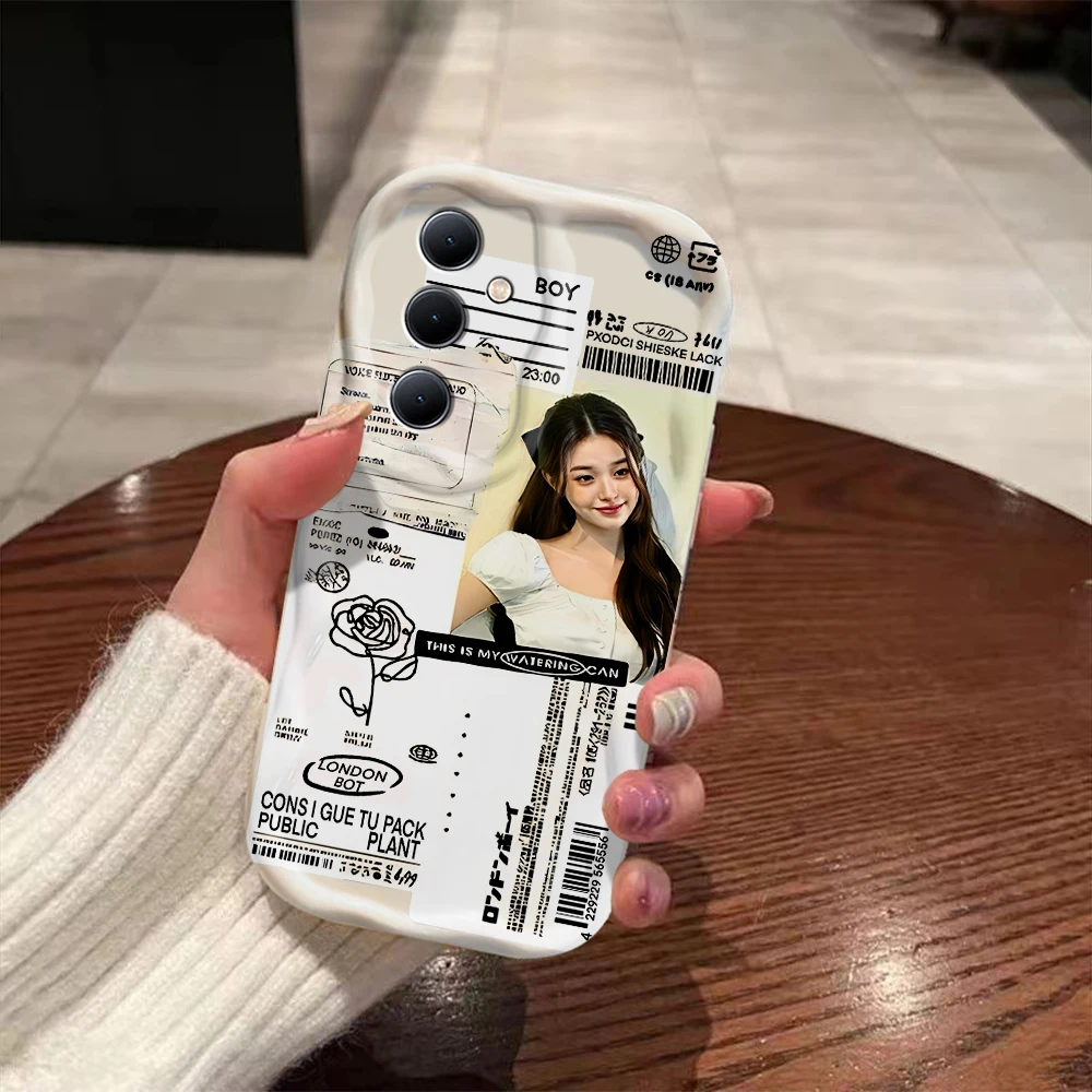 Ive Kpop Wonyoung Rei 3D Wave Case For Samsung A73 A72 A71 A55 A54 A53 A35 A34 A33 A25 A24 A23 A15 A14 A13 A05 A04 4G 5G Cover