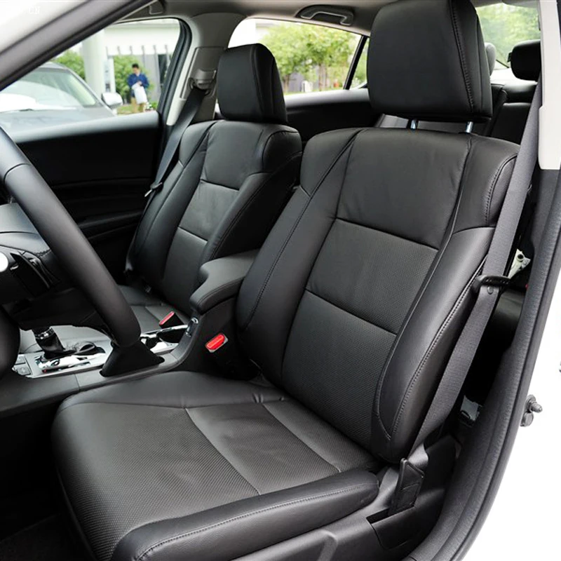 

Custom for Acura ILX 2013 Automobiles Seat Covers Accessories Cowhide & PVC Leather Seat Cushions Supports Car Styling 12PCS/Set