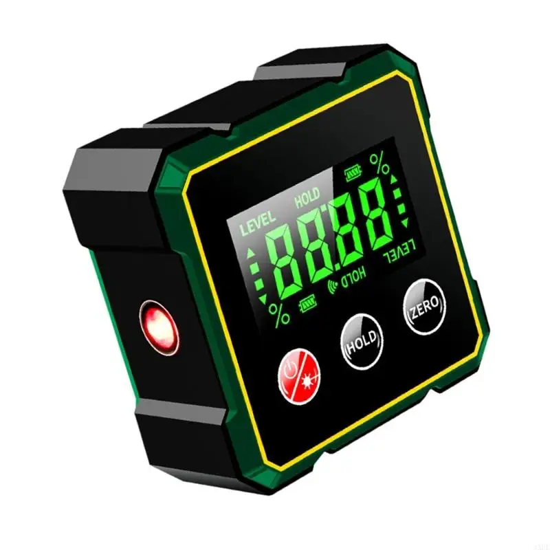 

Sturdy Aluminum Alloy Digital Inclinometer with Clear Display Angles Gauges for DIY Enthusiasts and Professional Use