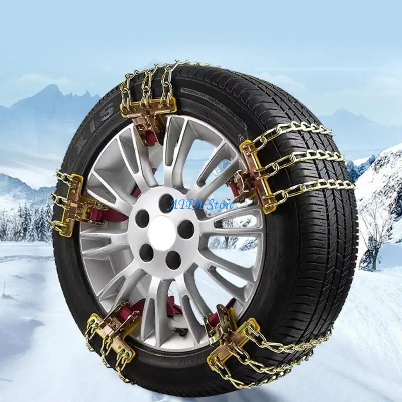 U13C Immediate Fit Car Snow Fetters Identity Tightening Handle Plan Mud Sand Grip