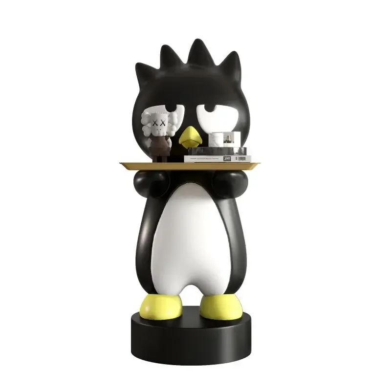 Cool penguin floor-standing ornaments TV cabinet living room sofa coffee table next to large decorative large creative welcome