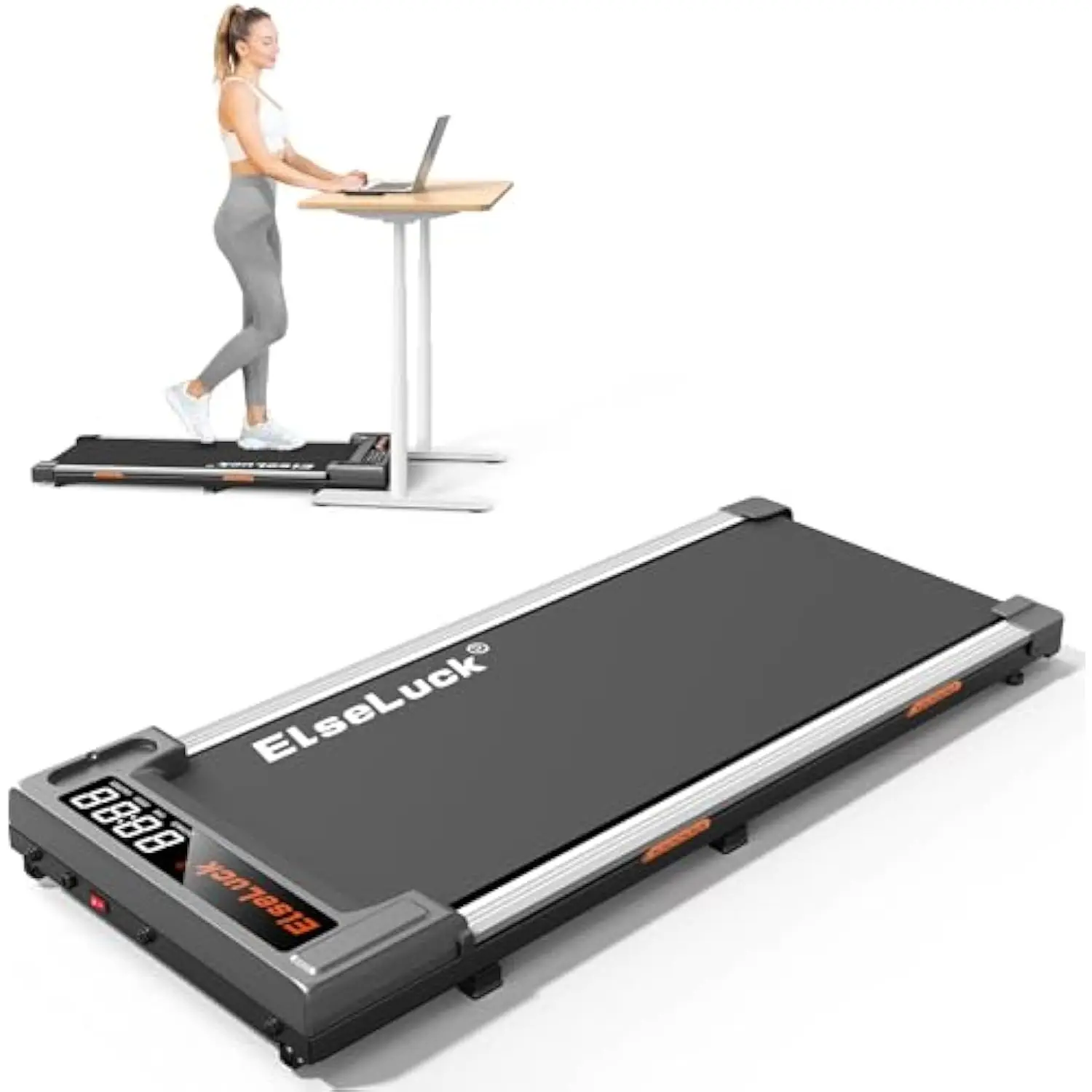 Cinta de correr 2 en 1 para el hogar y la Oficina, caminadora portátil con Control remoto, para caminar y trotar