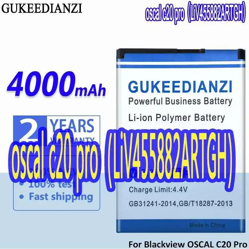 

Reliable Power Supply 4000Mah Safe Mobile Phone Battery For Blackview Oscal C20 Pro C20pro Liv455882artgh