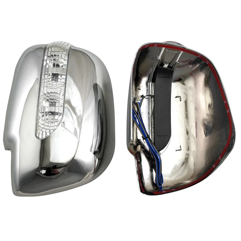 Car ABS Chrome Rearview Mirror Cover With LED Mirror Light For Lexus RX330 RX300 RX350 RX450H 2003-2008