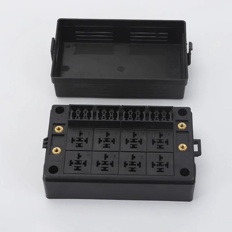 Multi-way Automotive Relay Fuse RV DC Electromagnet Relay Control Box 12-Channel Modified Fuse Box 12V 24V Relays