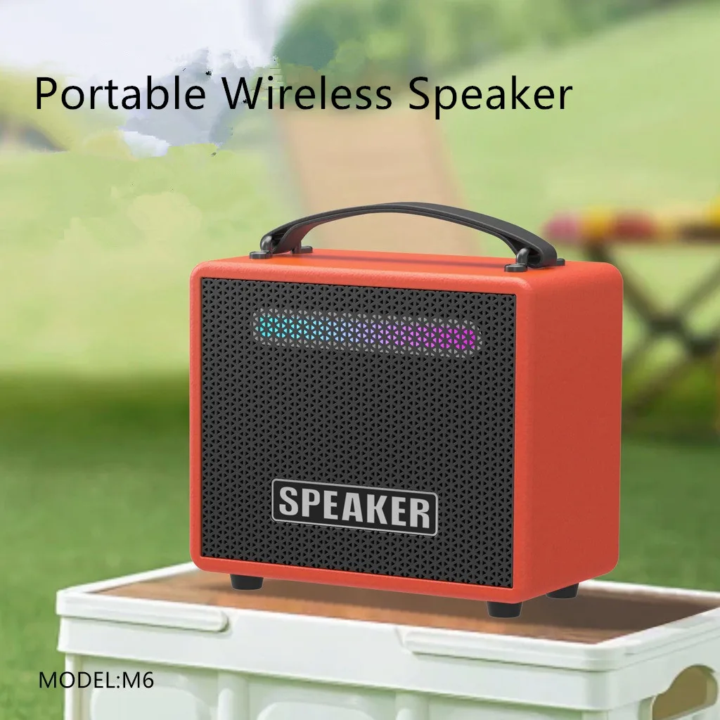 

Outdoor Portable Wireless Wooden Speaker with High Quality Bluetooth Speaker for Camping Bass Soundbox Party Speaker Stereo Box