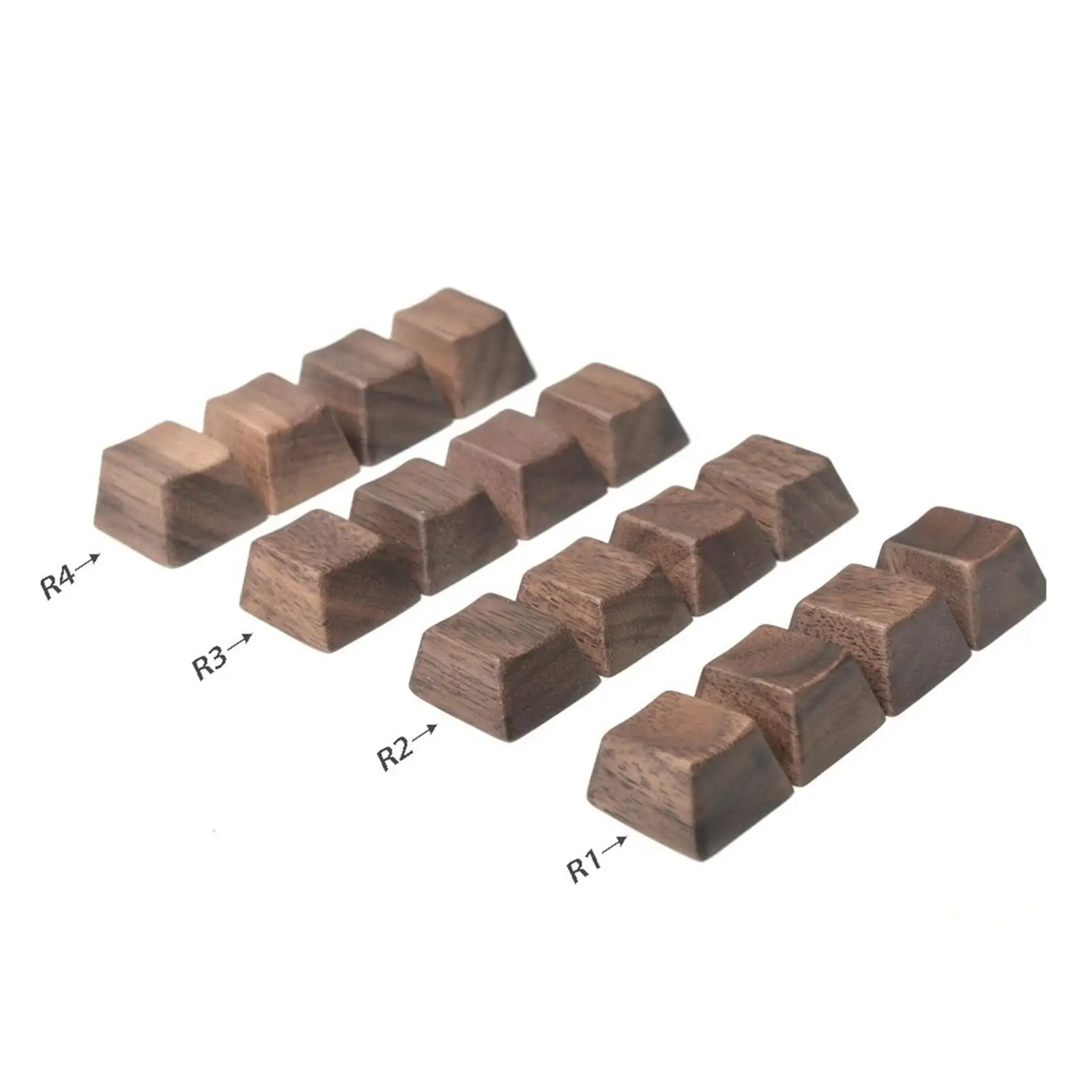 Cherry Profile Wooden Keycap Mechanical Keyboard Walnut Handcrafted Custom Replacement for Creative DIY
