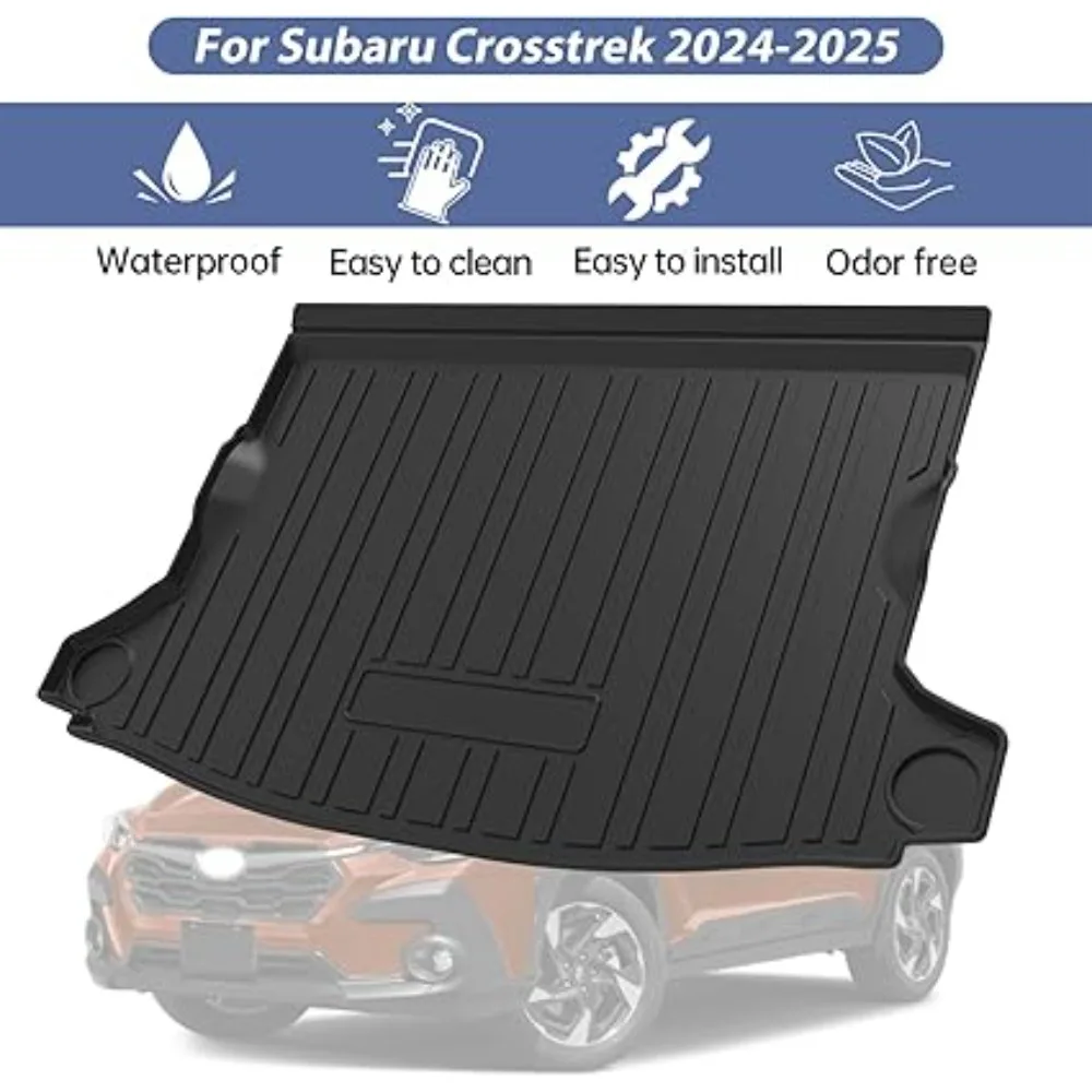 Car 3D Cargo mat Cargo Liner Trunk Tray Liner for Subaru Crosstrek 2024 2025 All Weather Rear Trunk Liner