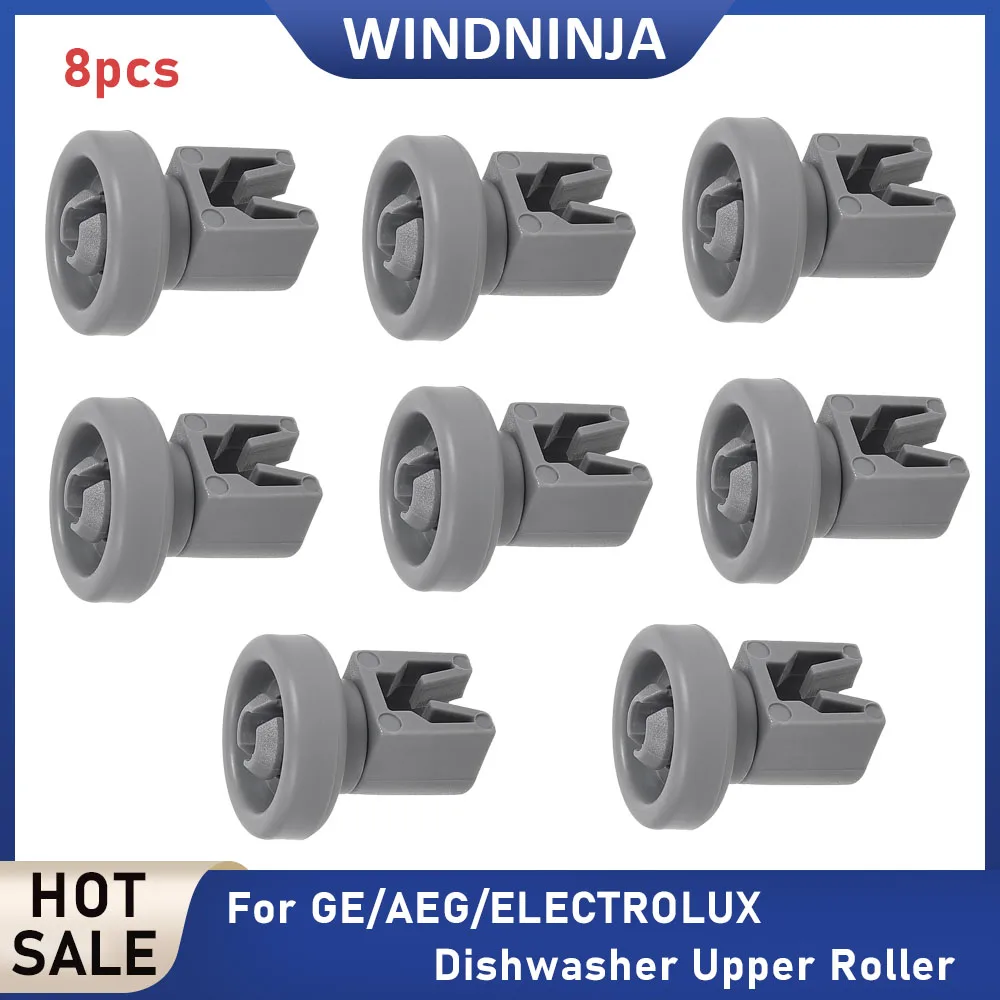 Piezas de repuesto para lavavajillas, rodillo superior para lavavajillas AEG/ELECTROLUX/GE/Favorit/Privileg/Zanussi, 8 Uds.