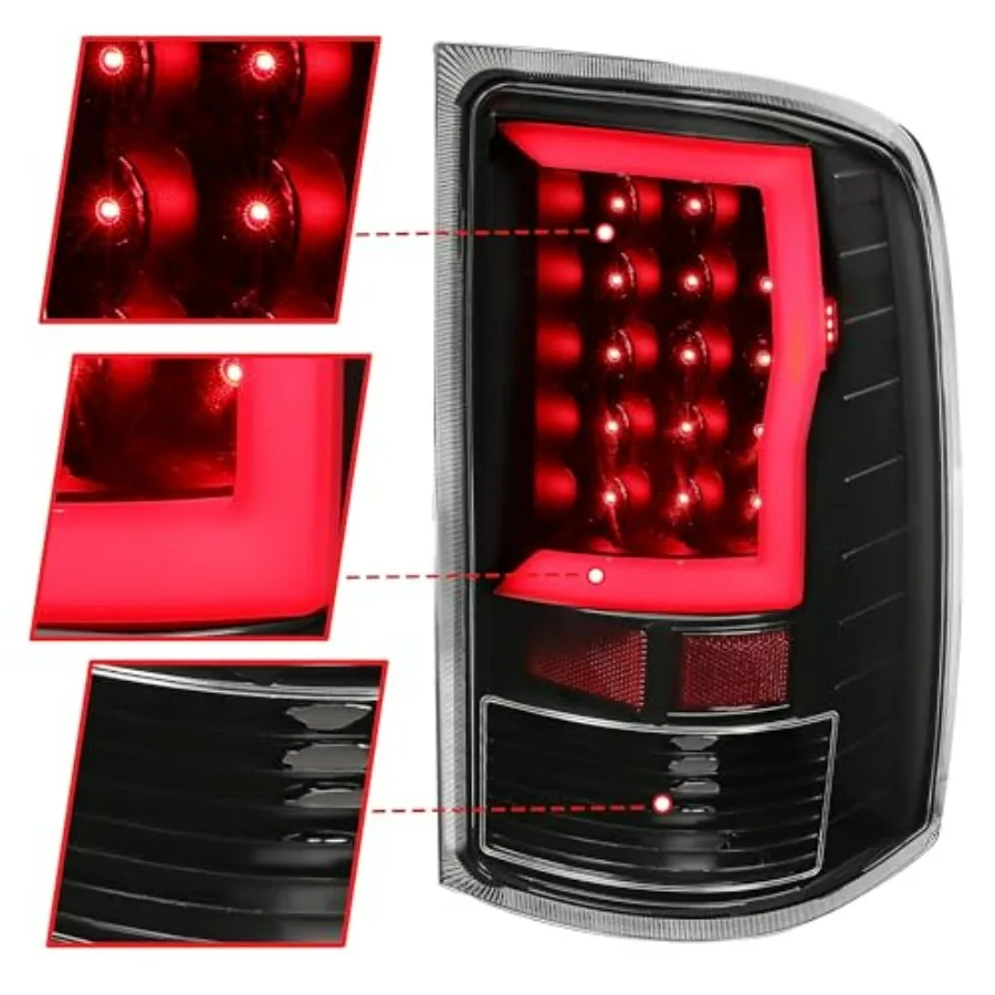 مجموعة أضواء خلفية متوافقة مع 20072014 جي إم سي سييرا 1500 2500HD 3500HD شاحنة صغيرة LED أنبوب بار مصباح خلفي للسائق