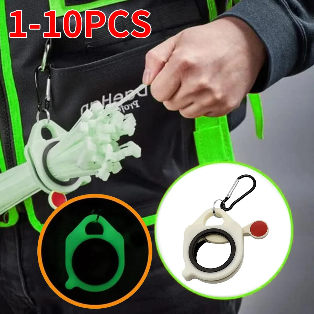 Fluorescent Cable Tie Organizer Reusable Zip Tie Holder Portable Plastic Cable Tie Storage Tool Electrical Wire Ties Organizer