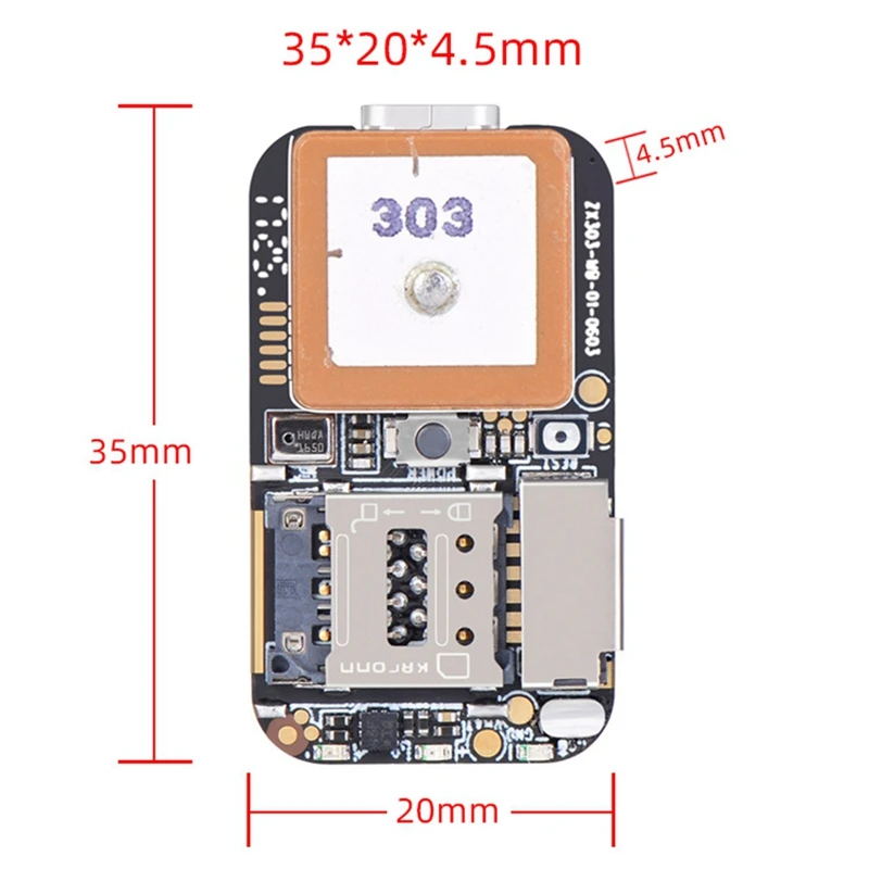 Mini rastreador gps para pessoas idosas, chamada em tempo real, rastreamento de voz, para laptop, 1 peça