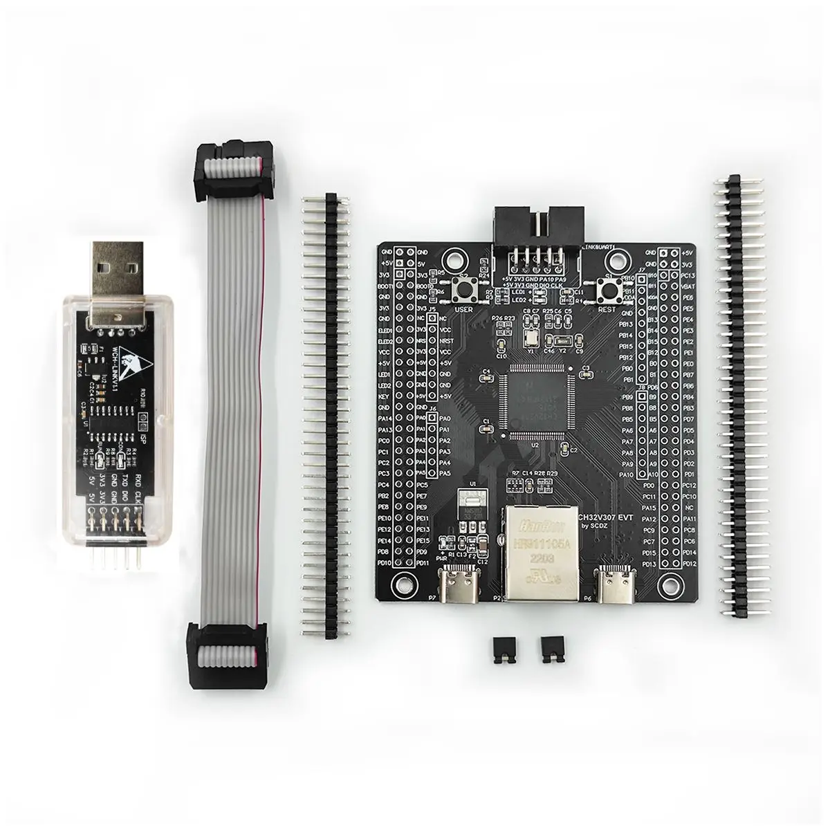 CH32V307 Evaluation Board RISC-V MCU Onboard Wch-link CH32V307VCT6 CH32V307V-EVT-R1 WCH