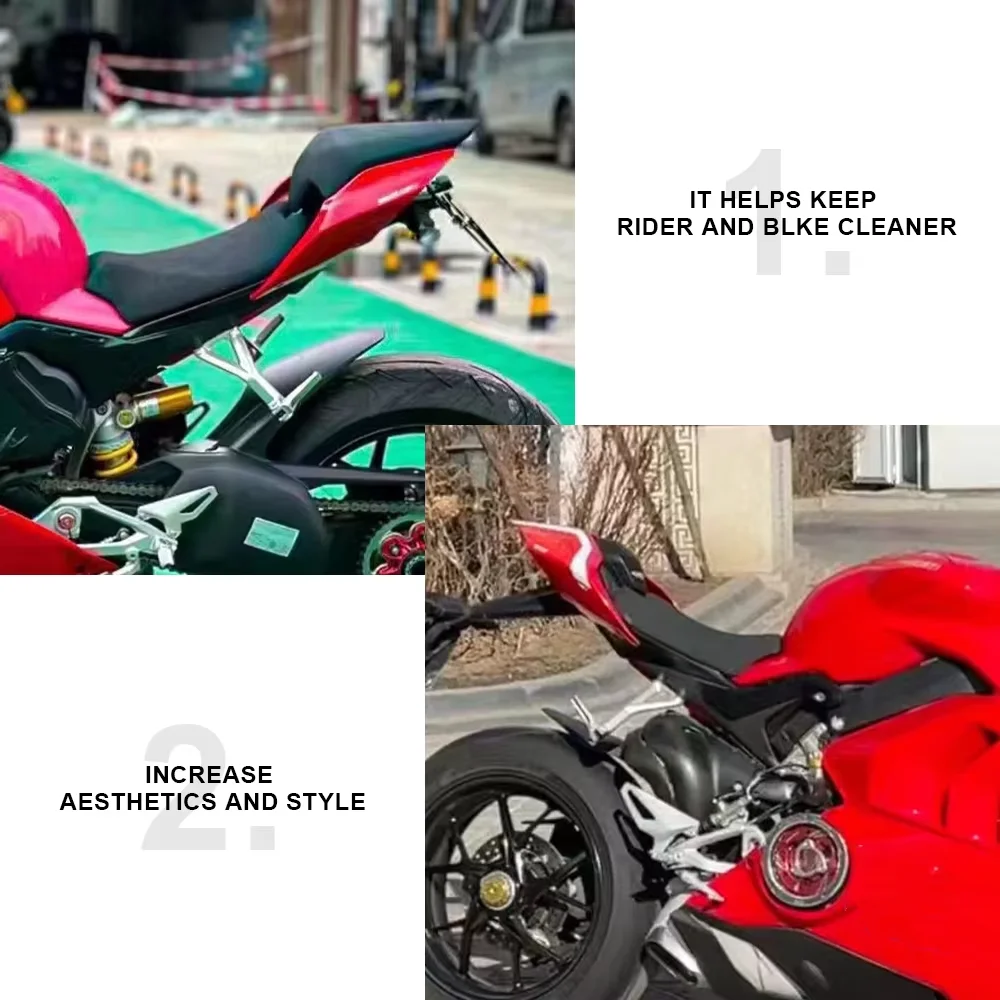 Motorcycle Rear Seat Cover Cowl For DUCATI Panigale Street Fighter V4 V4S V4R 2018-2023 Rea Tail Cover Spoiler Rear Fairing 5