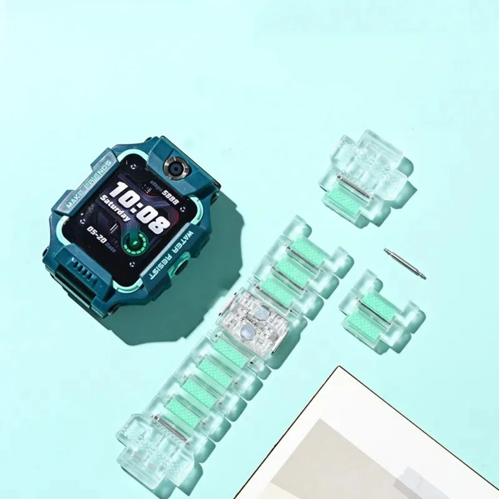 

Magnetic Watch Strap Transparent Colorful Smart Watch Band Breathable Buckle Strap Quick Release Strap for Imoo Z Q U D serizes