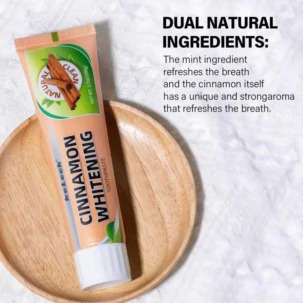 Cinnamon Whitening Toothpaste Bad breath remover Dental cleaning Dental Fresh oral cavity Freshens Breath 105g