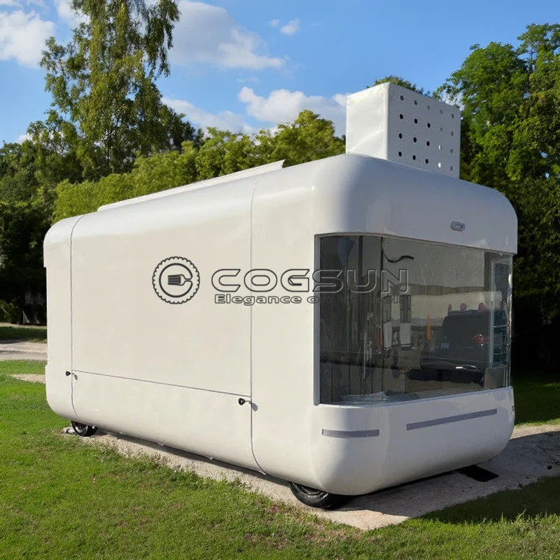 

Прицеп-фургон Cogsun большой вместимости для жарки куриных отбивных и морепродуктов, готовый к работе на открытом воздухе на фестивалях