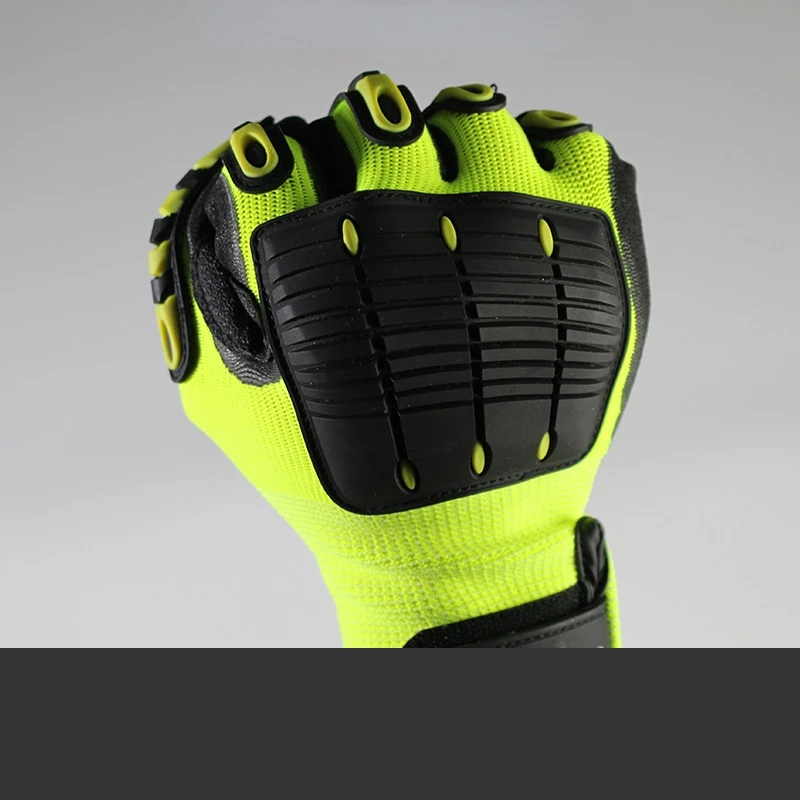 Cut Resistant Anti Vibration Safety Work Glove with TPR Mechanics Industry Working Gloves ANSI Cut Level Clothing Gloves