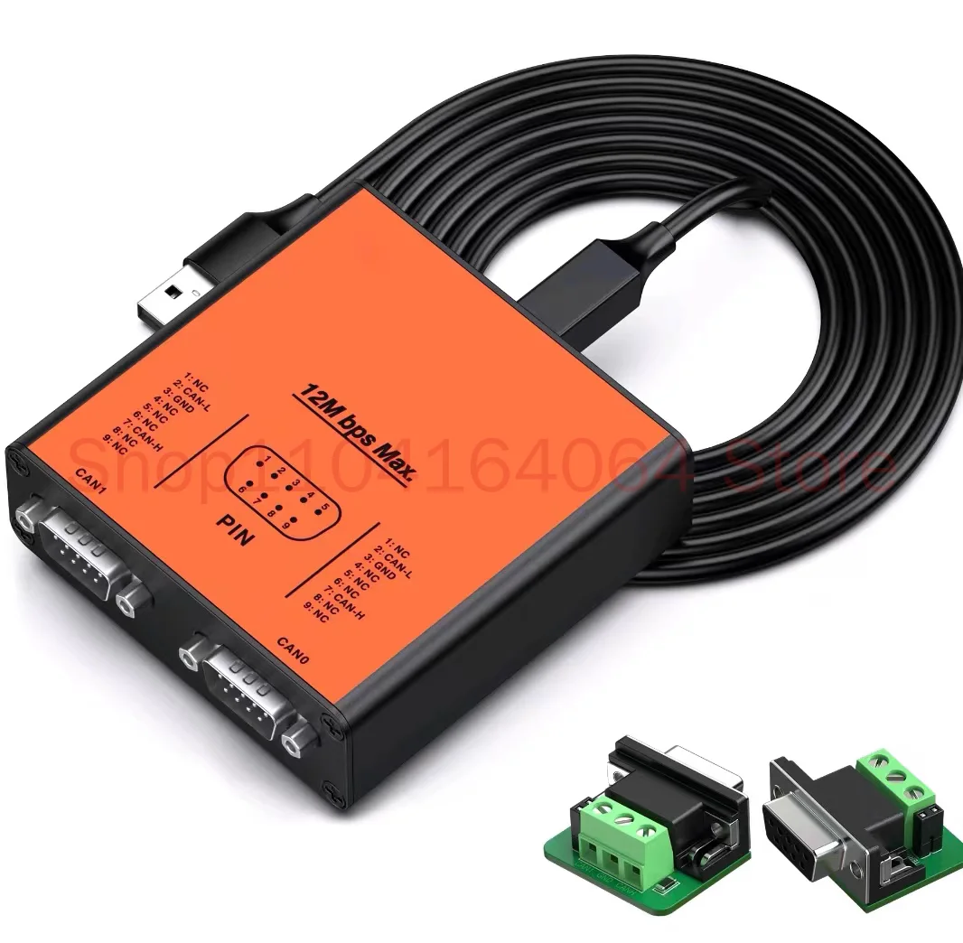 CAN FD Analyzer PCAN FD LIN USB to CAN Compatible PEAK ZLG Supports Inca CANoe