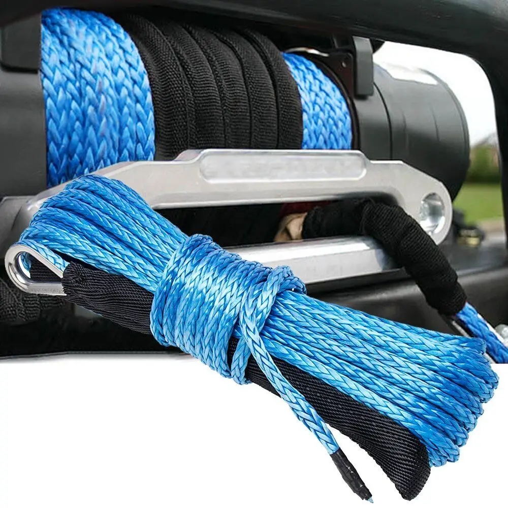 4.8mm x 15 meters (2.5 tons) Synthetic Winch Rope Line Recovery Cable Dyneema with Sheath