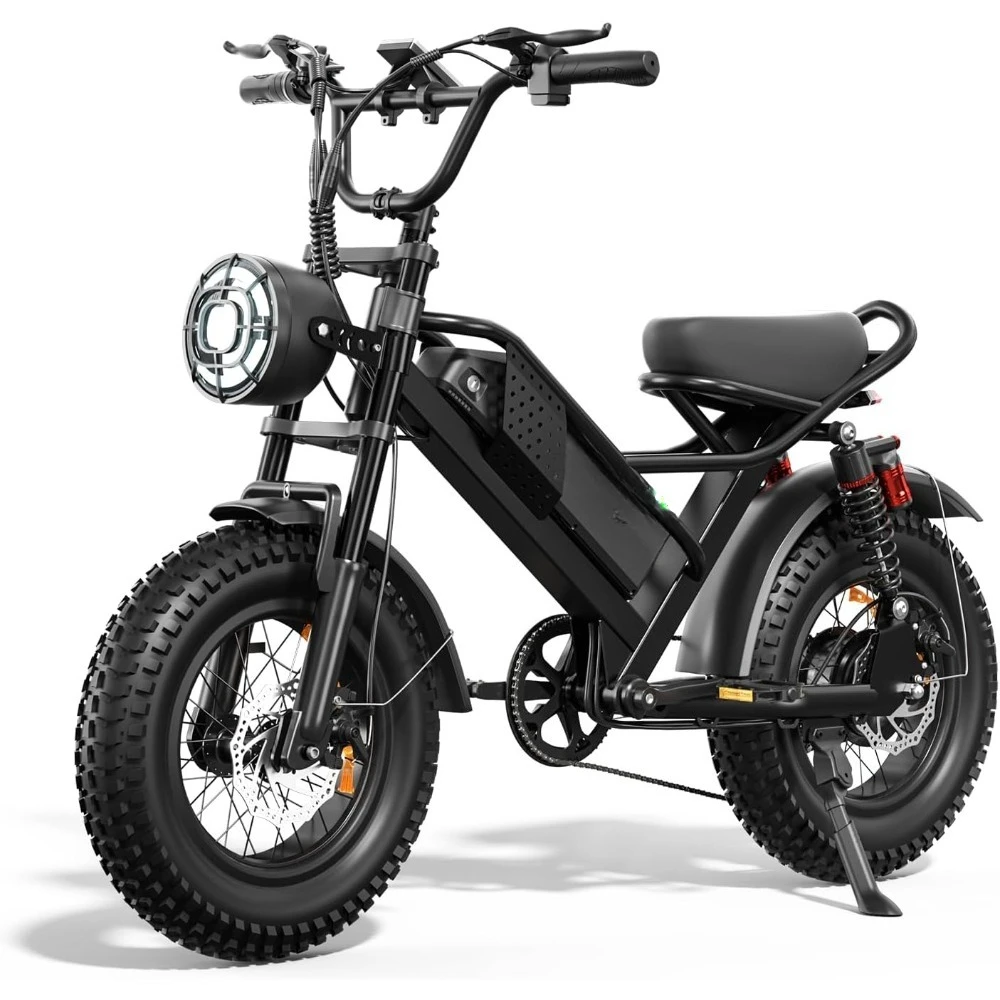 

Electric Bike M6 / M7 for Kids/Teens,16" / 20" Ebike,1500W Peak Motor,21.7mph / 24.9mph,48V 15Ah Removable Battery,4X Suspension
