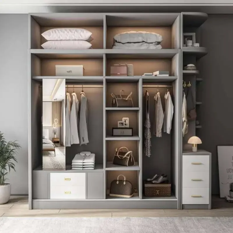 

Office Wardrobes Orgnizer Aesthetic Quiet Clothes Storage Wardrobe Wooden Modern Stylish Italian Guarda Roupa Trendy Furniture