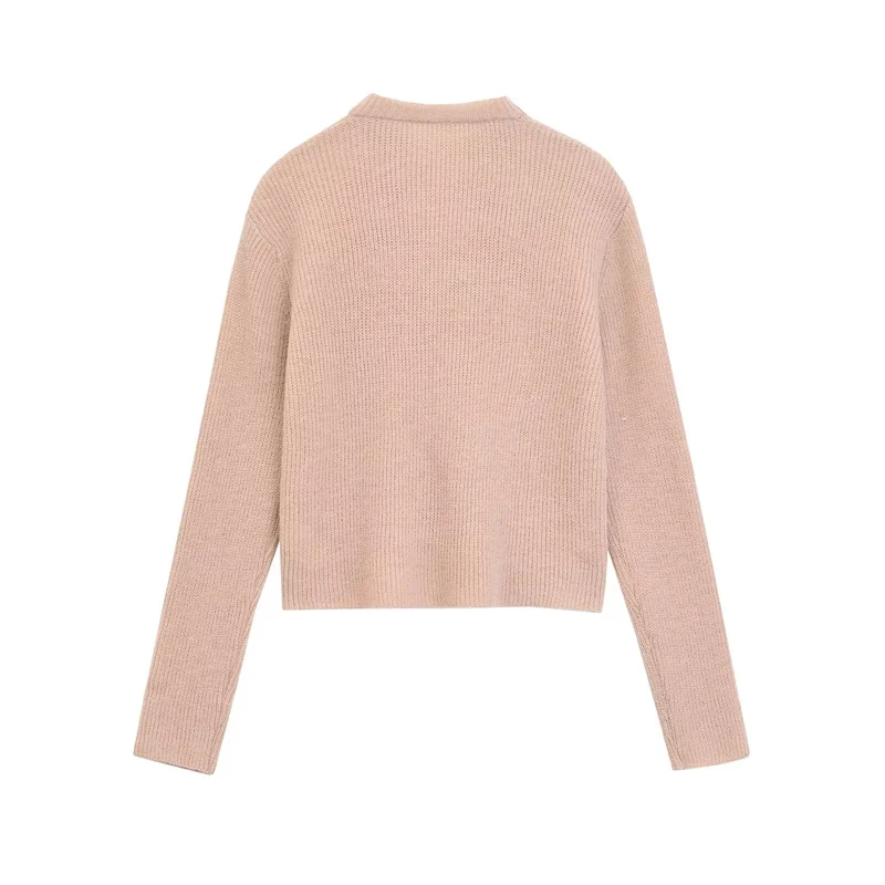 KEYANKETIAN 2024 New Launch Sweet Bow Decoration Knitted Top Women's Spring Chic Short Knit Cardigans Y2K Sweater Solid color