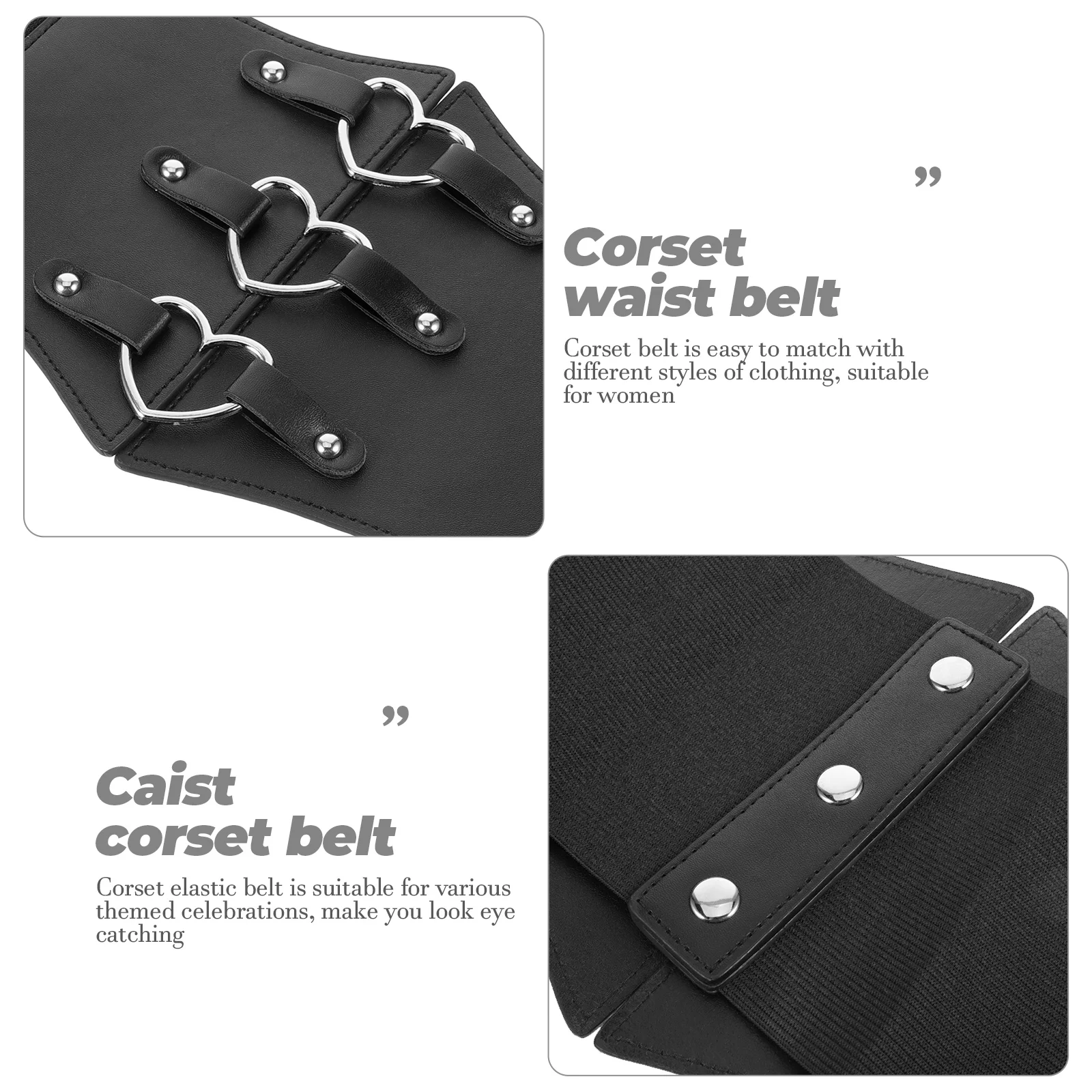 Waspie Corset Belt Retro Girdle Loving Lady for Women Pirate Waist Dress Imitation Belts