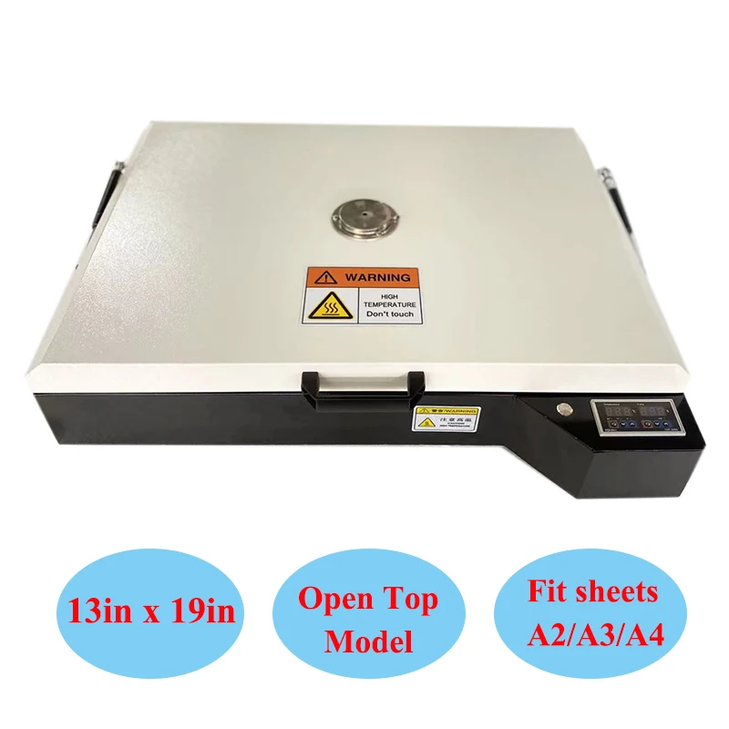 calca dtf forno com controle de temperatura a3 a4 pro filme de transferencia folha dtf modelo superior aberto atacado 13in x 19in 01