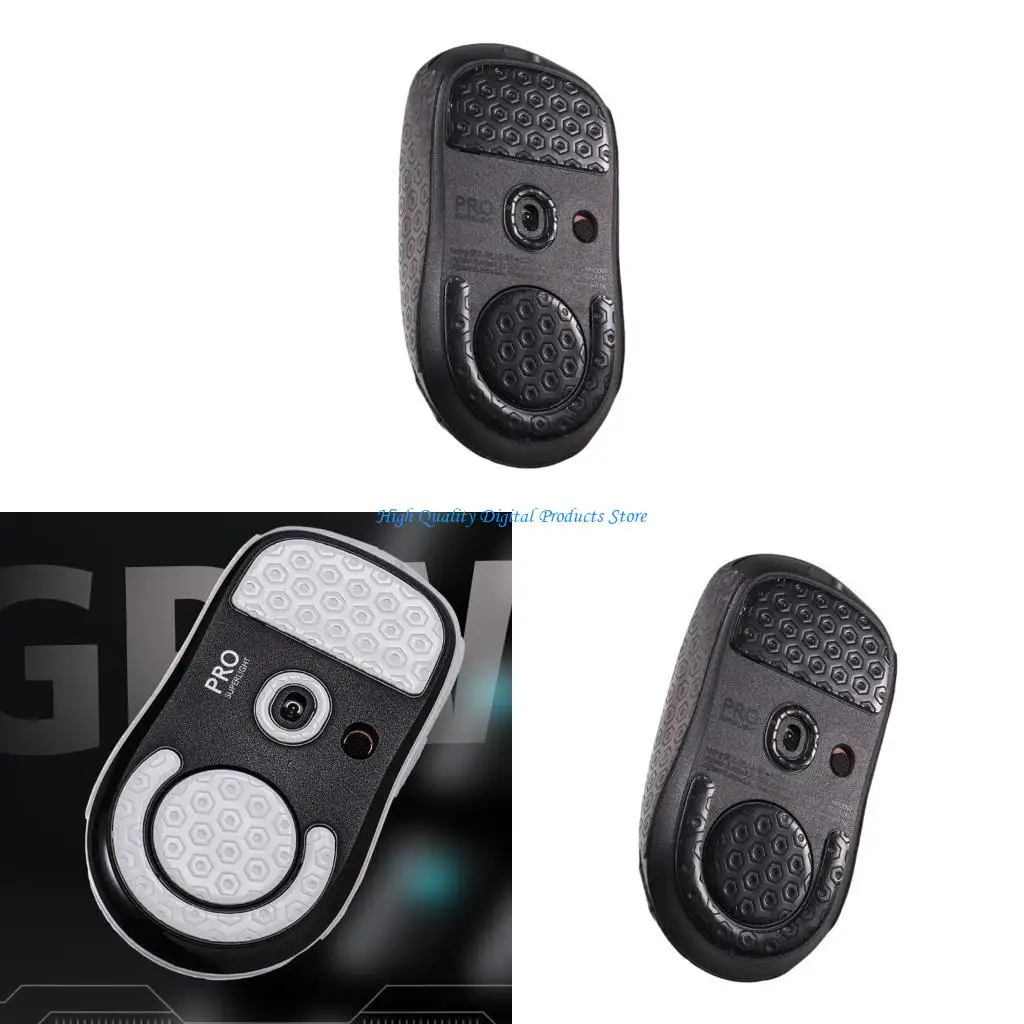 

U2JE 1Pack Texture for GProX Superlight Mouse Skates Mouse Stickers Curved Edges Feet