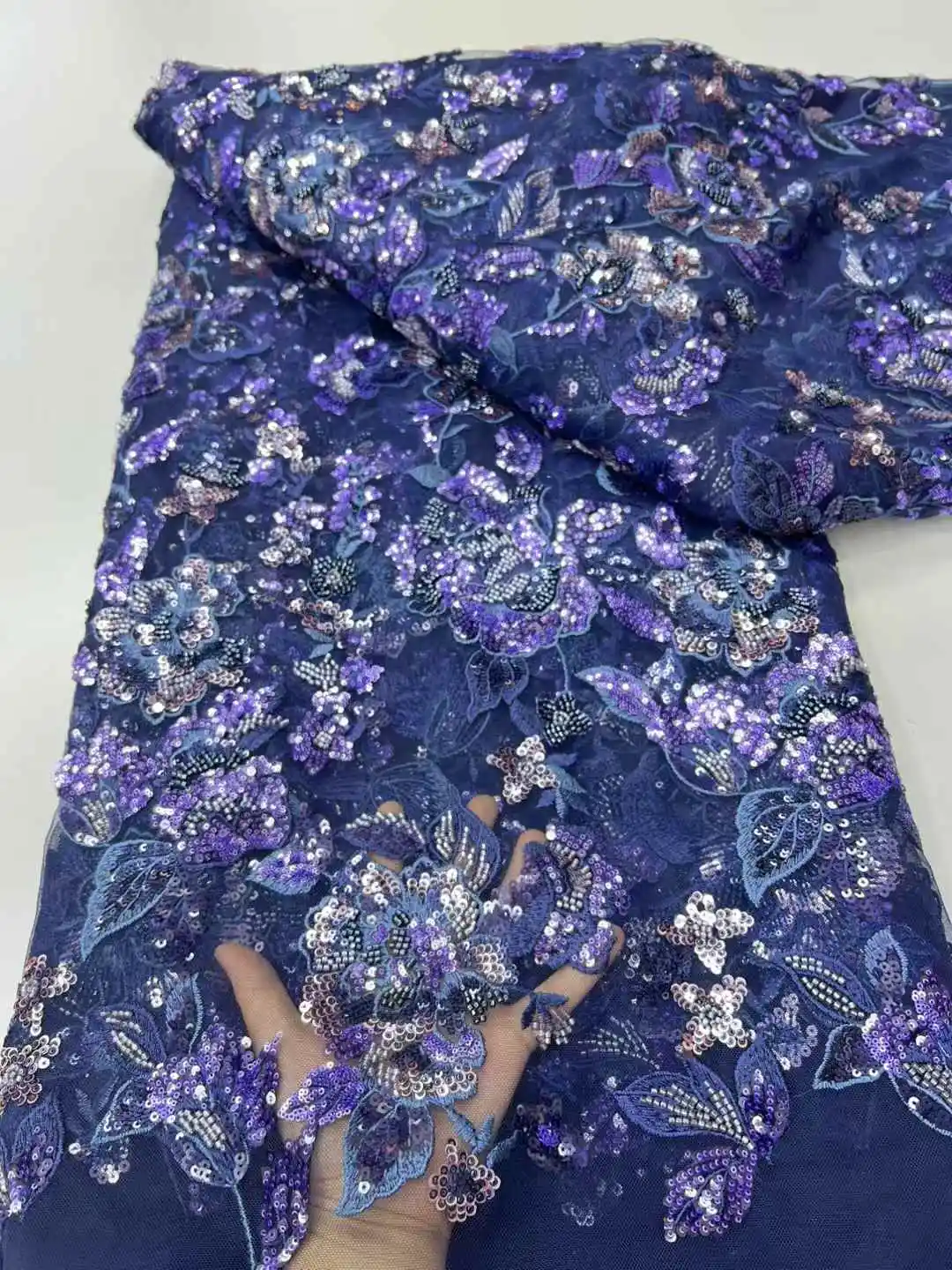 

Элегантный африканский тюль, вышивка, цветок, бисер, кружевная ткань, розовые нигерийские блестки, французские ткани для свадебного платья, женское платье