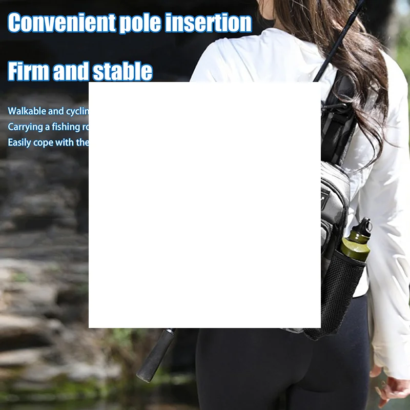 

Рыболовная сумка-рюкзак с держателями для удочек, сумка для приманок, наплечная сумка-кроссбоди, спортивная сумка для охоты, сумка для снастей, велосипедная сумка