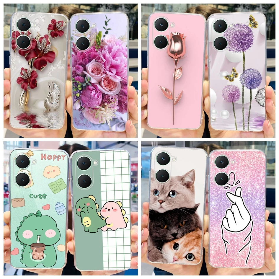 For Coque Vivo Y03 Case V2332 2024 Shockproof Silicone Soft Clear Slim Phone Cover For Vivo Y03 4G Y 03 Bumper VivoY03 Protector